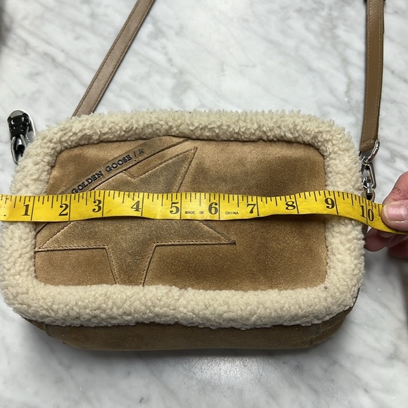 Golden Goose Star Suede and Sherling Crossbody Handbag - Picture 15 of 16